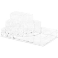 Rangement maquillage 8 compartiments transparent