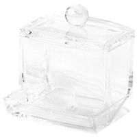 Distributeur de cotons-tiges transparent