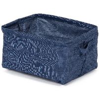 Panier de rangement souple bleu jean "Denim"