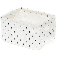 Panier de rangement souple écru "Arrow"