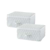 Lot de 2 housses de rangement zippées vertes "Daman"