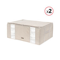 Lot de 2 housses souples sous-vide Compactor beiges "2.0" XXL