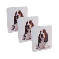 Lot de 3 crochets auto-adhésifs repositionnables "Chien"