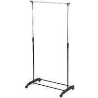 Portant noir à roulettes hauteur réglable "Range Eco"