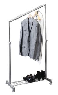 Portant incliné gris et argent à hauteur réglable