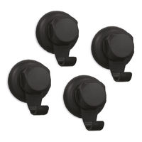 Lot de 4 petits crochets chromés "Bestlock Black"