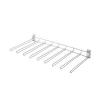 Rangement mural pour pantalons chromé "Walltech"