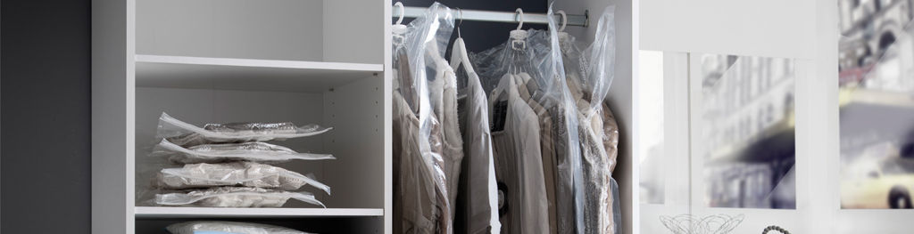 Rangement sacs de compression pour couettes