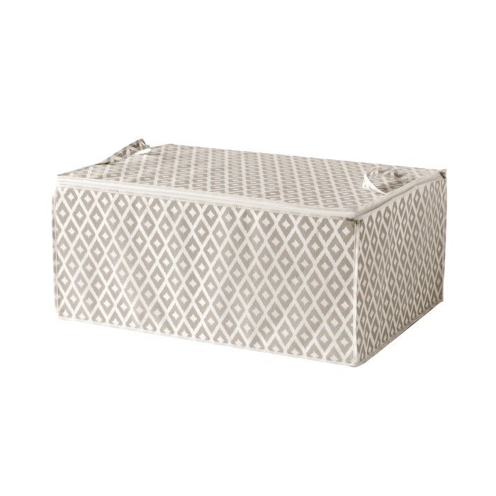 Housse de rangement pour couette beige "Daman" 1 Compactor