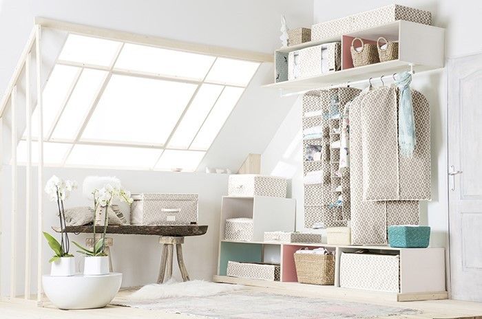 Housse longue pour vêtements beige "Daman" 2 Compactor