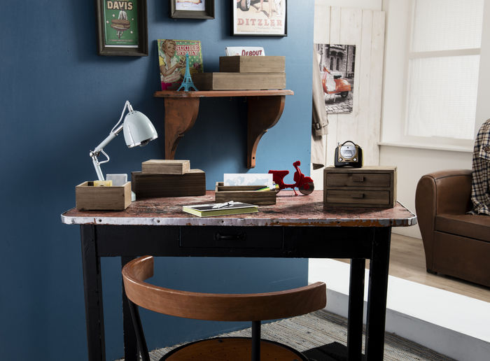 Casier 3 compartiments en bois « Vintage »  3 Compactor