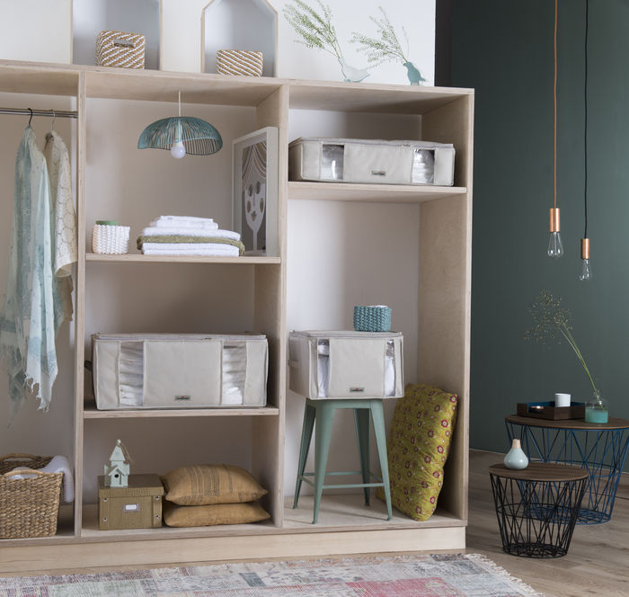 Lot de 5 housses souples sous-vide Compactor beiges "2.0" L 5 Compactor