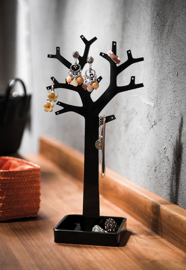 Porte-bijoux arbre noir 4 Compactor