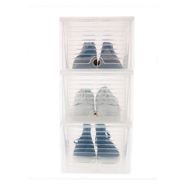 Boite de rangement pour chaussures transparente