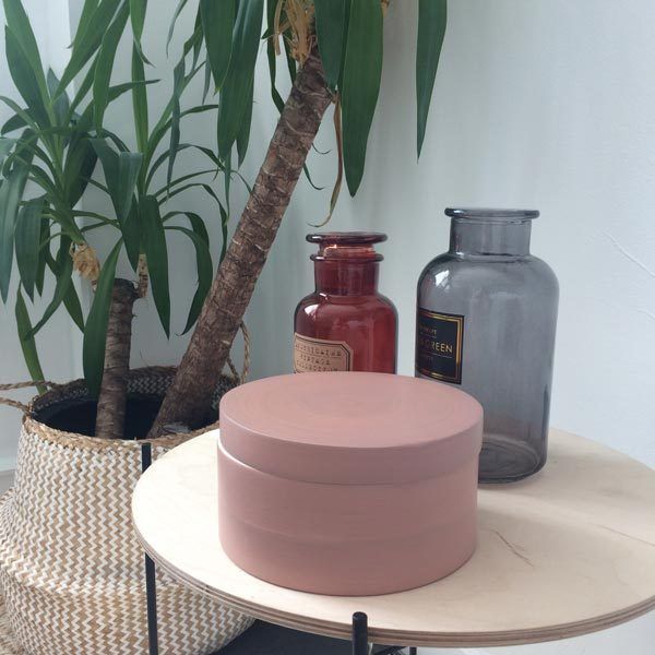 Boîte ronde "Julie" rose