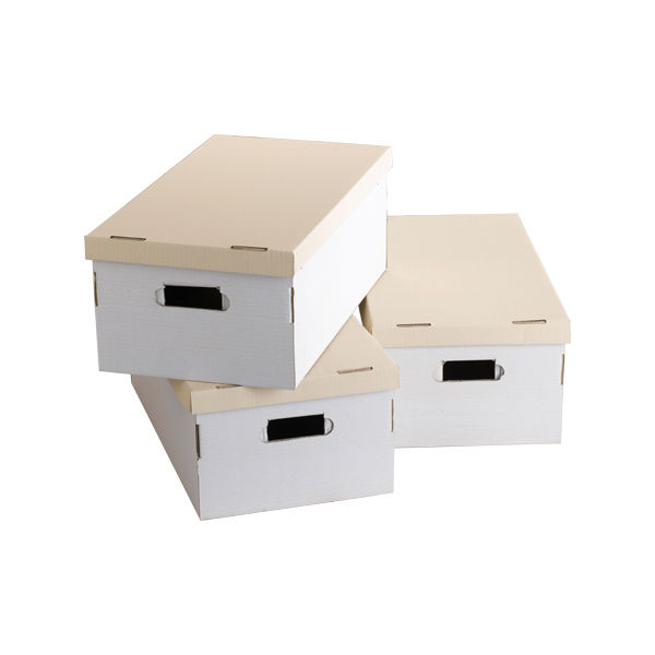 Lot de 3 boites de rangement rectangulaires White & Kraft