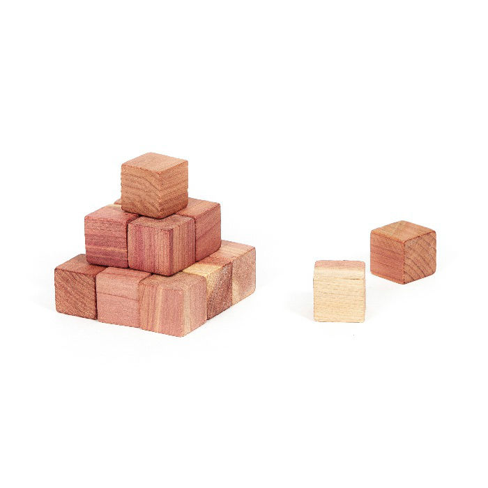 Lot de 16 cubes antimites en cèdre naturel 1 Compactor