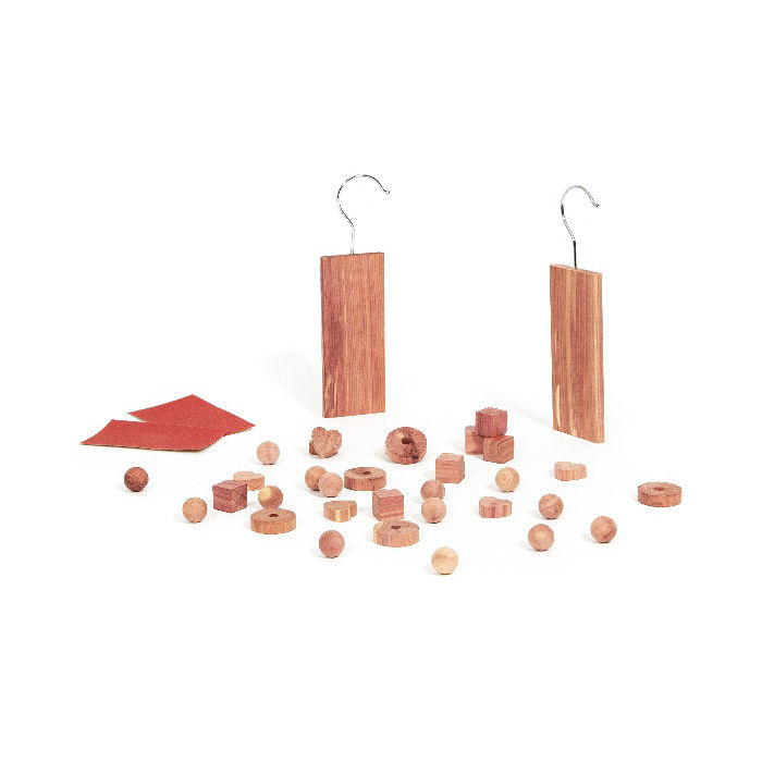 Lot de 34 pièces antimites en cèdre naturel 1 Compactor