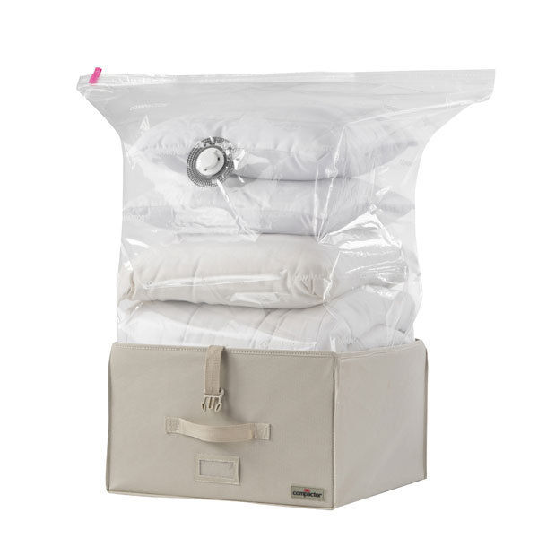 Lot de 5 coffres rigides sous-vide Compactor beiges "2.0" M 2 Compactor