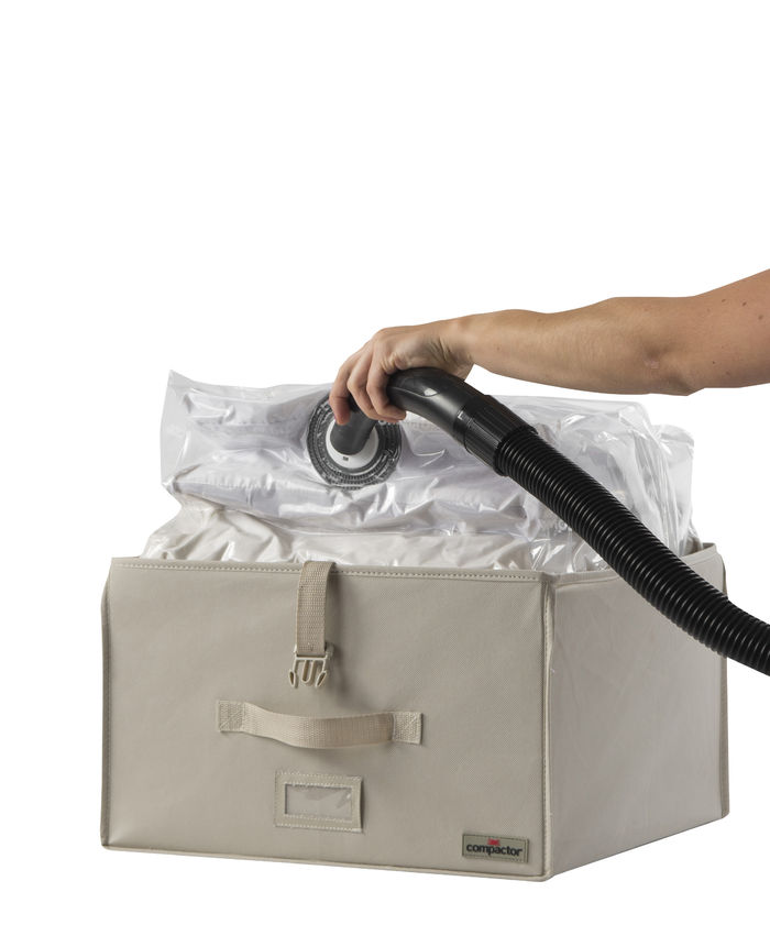 Coffre rigide sous-vide Compactor beige "2.0" M 3 Compactor