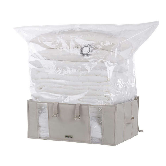 Lot de 5 housses souples sous-vide Compactor beiges "2.0" XXL 2 Compactor