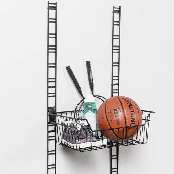 Crémaillère murale noire Walltech grand modèle