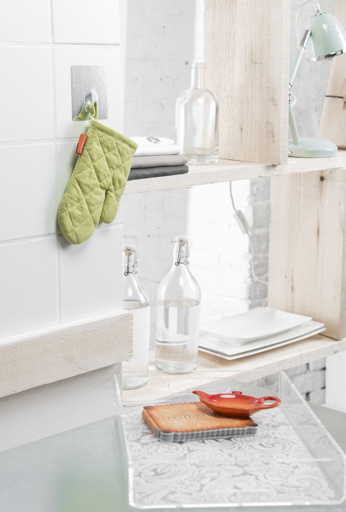 Crochet auto-adhésif chromé repositionnable "Bestlock Magic" 3 Compactor