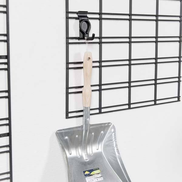 Crochet de rangement mural noir "Walltech" petit modèle