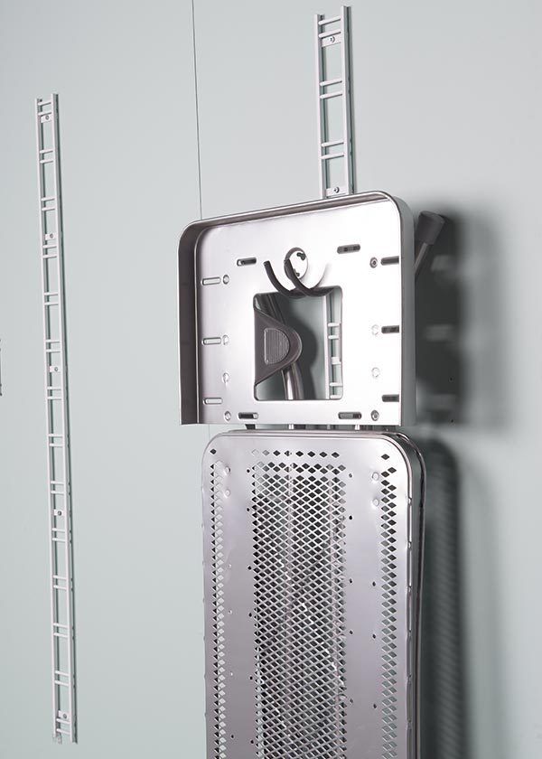 Crochet double incurvé Walltech Buanderie