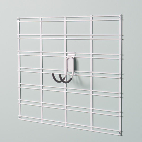 Crochet double incurvé Walltech Buanderie