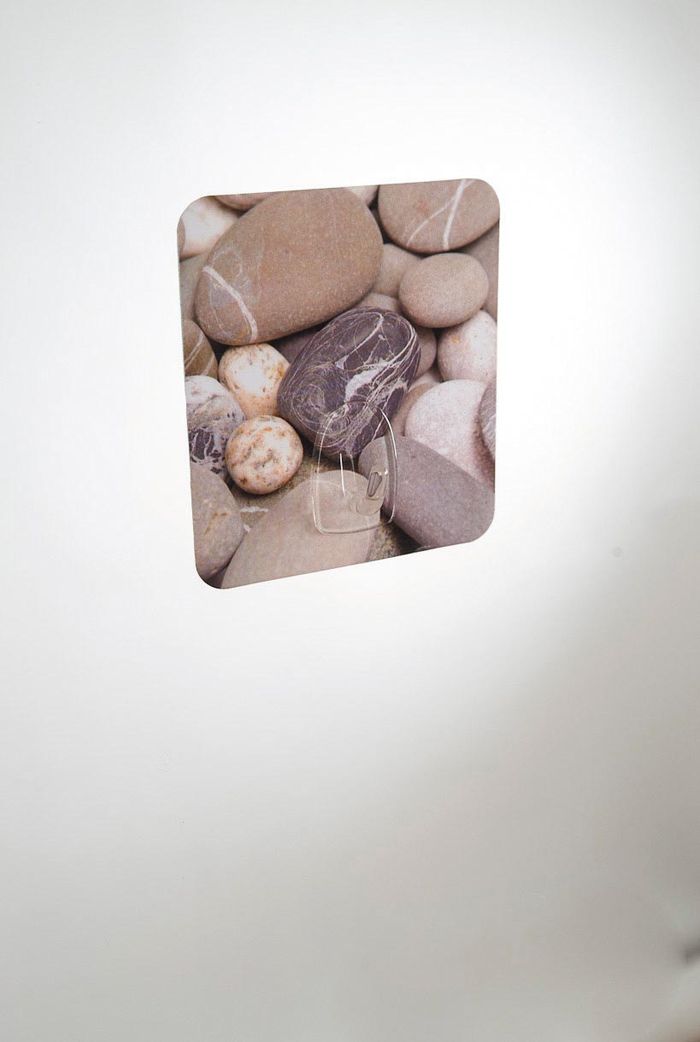 Crochet auto-adhésif repositionnable "Galets" 2 Compactor