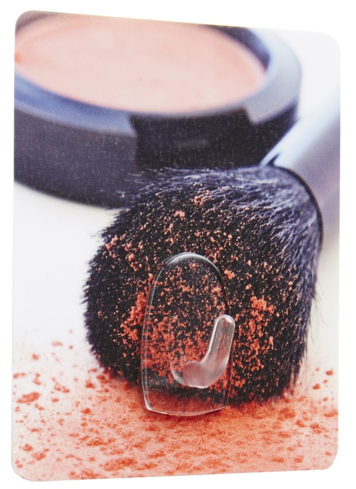 Crochet auto-adhésif repositionnable "Maquillage" 1 Compactor