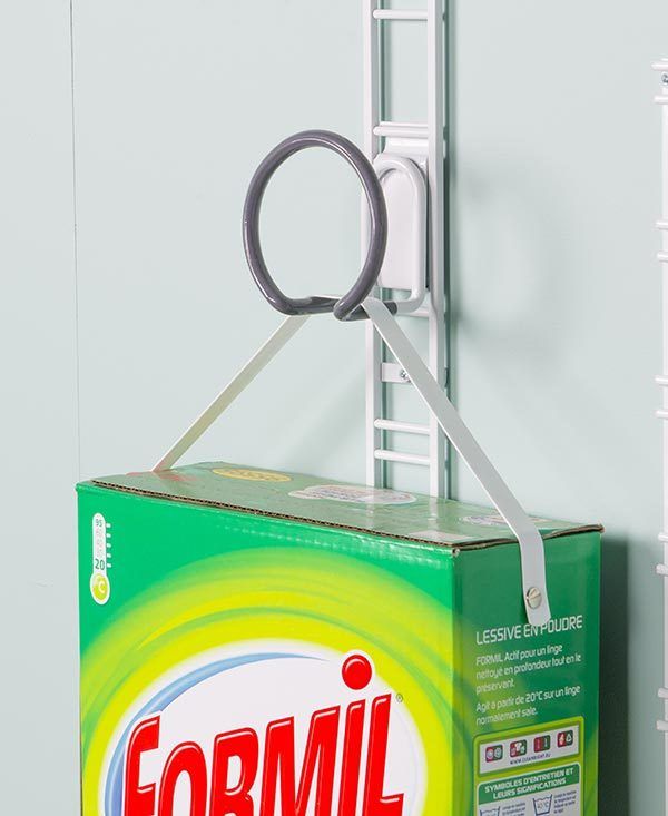 Crochet porte-câble ou tuyau Walltech Buanderie