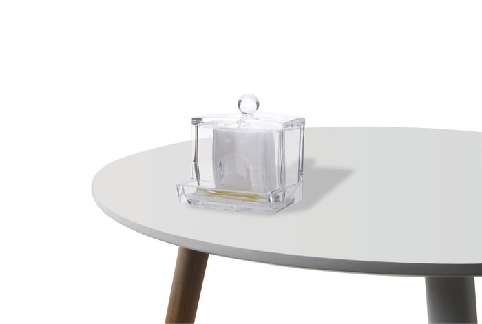 Distributeur de cotons-tiges transparent 4 Compactor