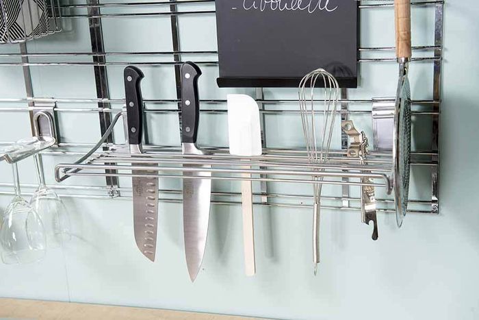 Étagère de rangement mural pour ustensiles argent "Walltech"