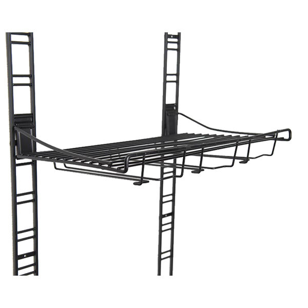 Étagère de rangement mural pour verres noire "Walltech"