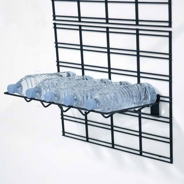 Étagère murale pour bouteilles noire "Walltech"