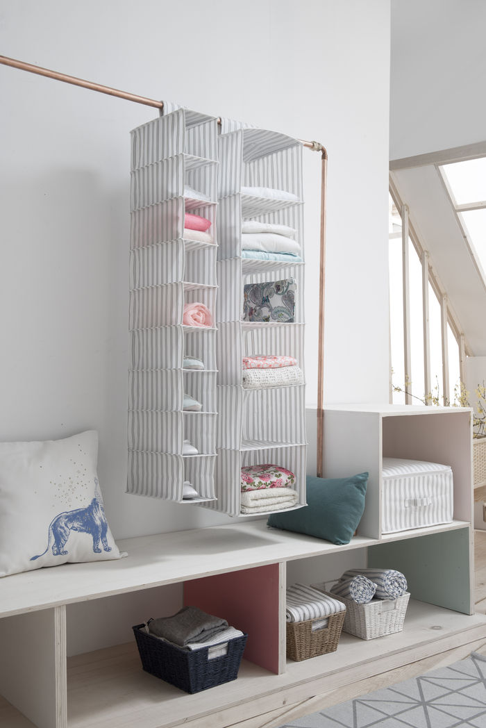 Étagère souple à suspendre 6 niveaux grise "Anton" 2 Compactor