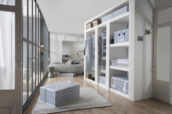 Étagère souple à suspendre 9 niveaux bleue "Ikat" 2 Compactor