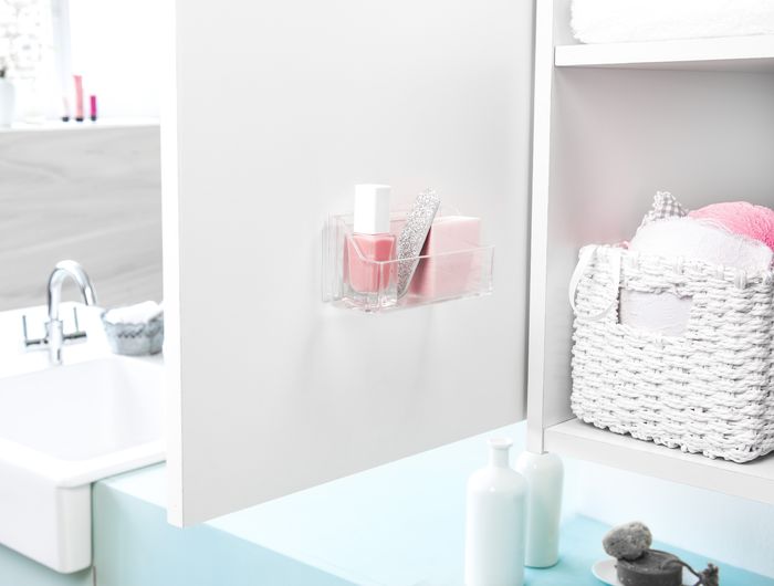 Grande boite de rangement murale auto-adhésive pour maquillage "Vision" 2 Compactor