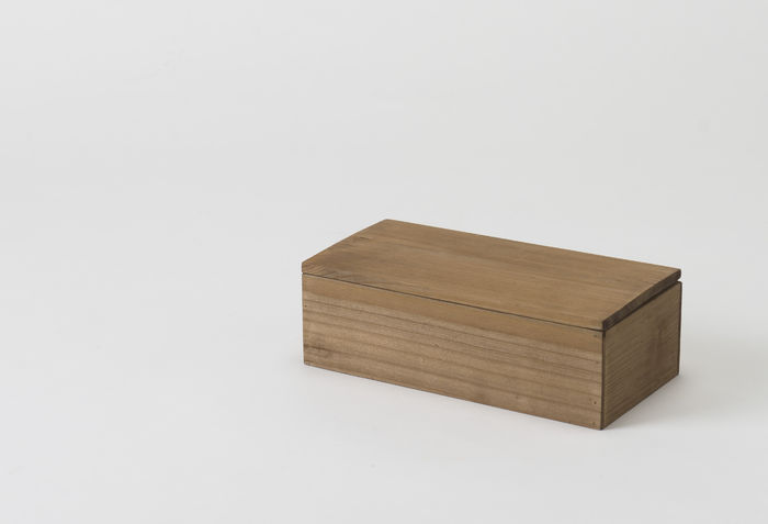 Grande boite de rangement rectangulaire à couvercle en bois "Vintage" 2 Compactor