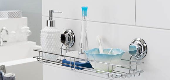 Grande tablette à ventouses argent "Bestlock" 3 Compactor