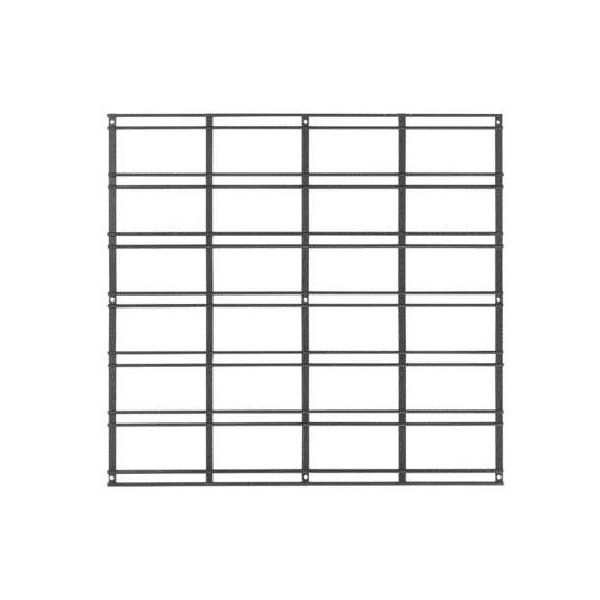 Grille de support pour rangement mural noire "Walltech" M