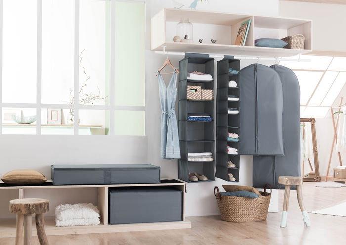 Housse courte pour vêtements grey 2 Compactor