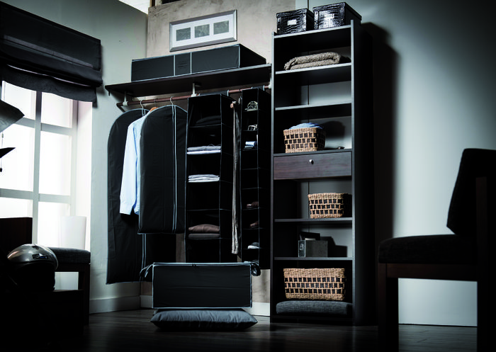 Housse courte pour vêtements noire "Urban" 3 Compactor