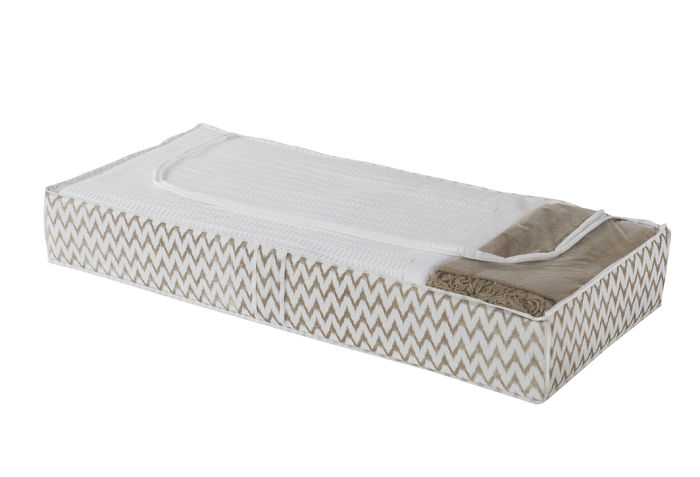 Housse de rangement dessous de lit beige "Ikat" 1 Compactor
