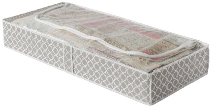 Housse de rangement dessous de lit taupe "Madison" 1 Compactor