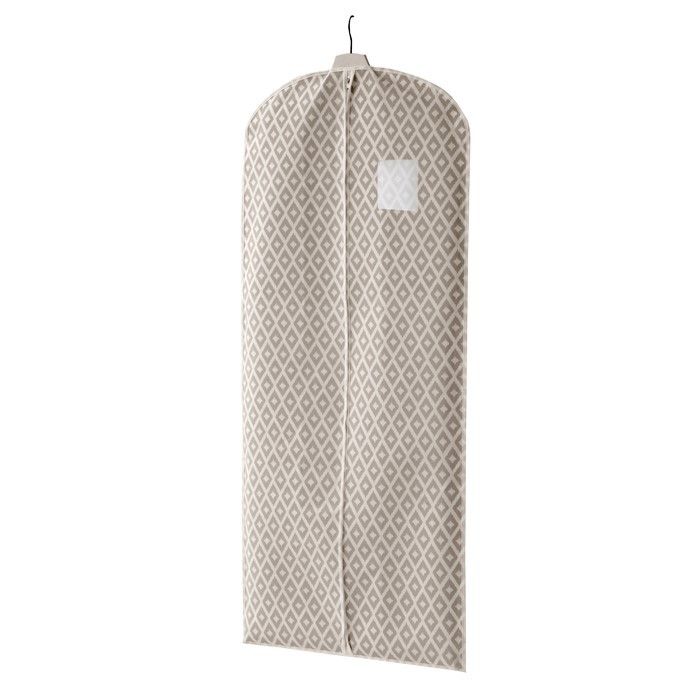 Housse longue pour vêtements beige "Daman" 1 Compactor