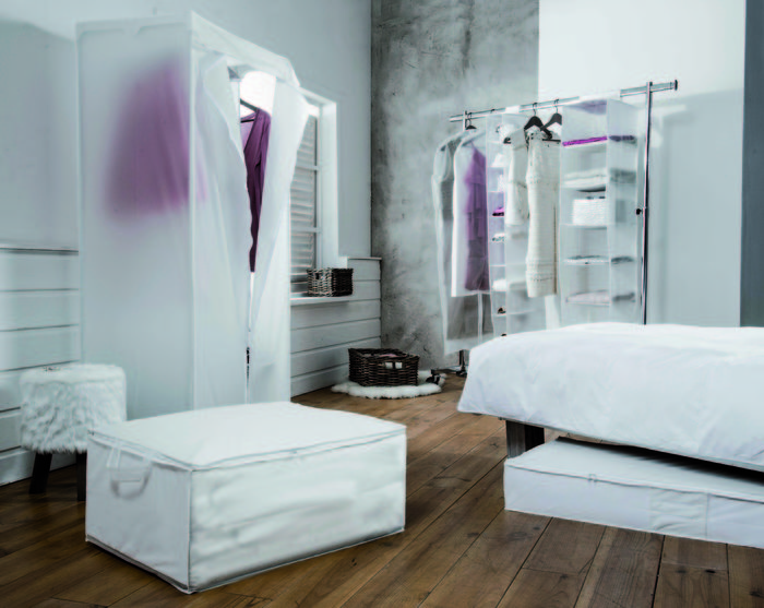 Housse longue pour vêtements transparente "Milky" 2 Compactor