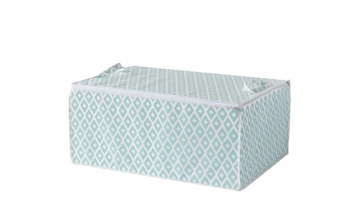 Housse de rangement pour couette verte "Daman" 1 Compactor